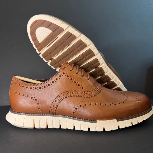 Cole Haan ZeroGrand Oxford Wingtip Cream Tan Suede 9.5 Men’s Cole Haan | Shoes | Cole Haan Zerogrand Oxford Wingtip Cream  main image 3